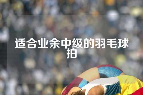 适合业余中级的羽毛球拍