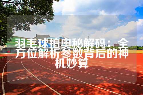 羽毛球拍奥秘解码：全方位解析参数背后的神机妙算