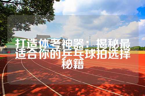 打造体考神器：揭秘最适合你的乒乓球拍选择秘籍