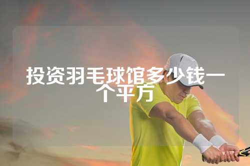 投资羽毛球馆多少钱一个平方