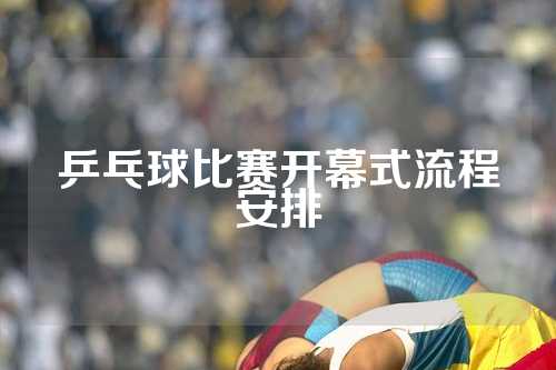 乒乓球比赛开幕式流程安排