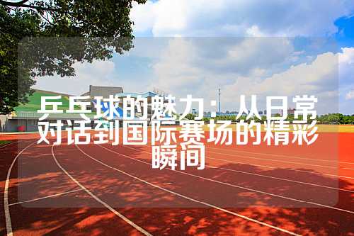 乒乓球的魅力：从日常对话到国际赛场的精彩瞬间