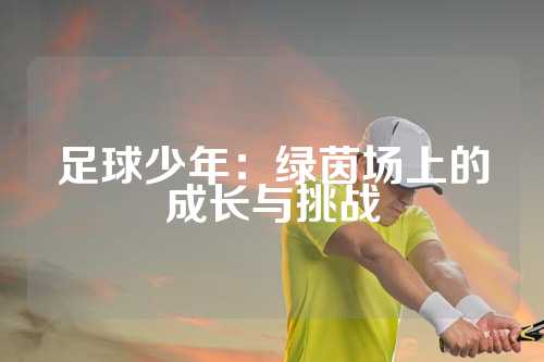 足球少年：绿茵场上的成长与挑战