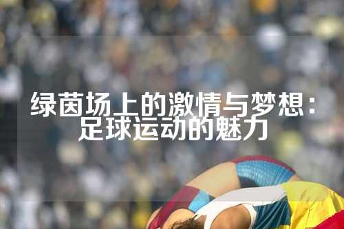 绿茵场上的激情与梦想：足球运动的魅力