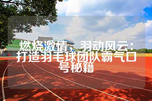 燃烧激情，羽动风云：打造羽毛球团队霸气口号秘籍
